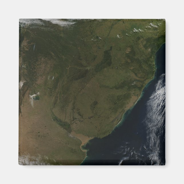 Imán Vista satelital de Sudamérica (Frente)