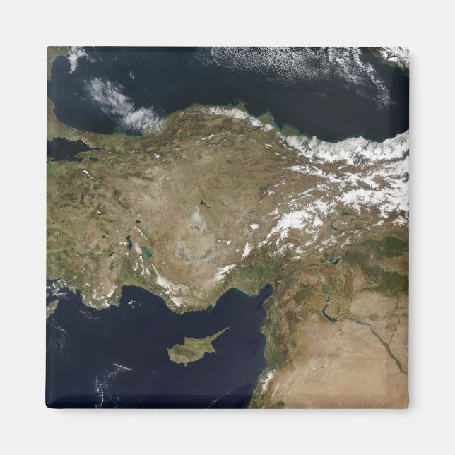 Imán Vista satelital de Turquía (Frente)