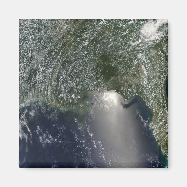 Imán Vista satelital de un derrame de petróleo (Frente)