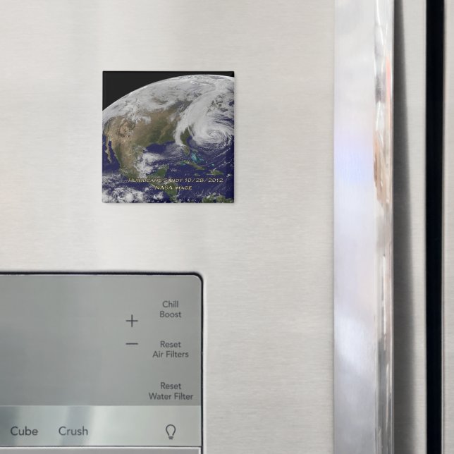 Imán Vista satelital del huracán Sandy (In situ (nevera))