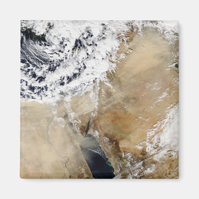 Imán Vista satelital del Mediterráneo oriental (Frente)