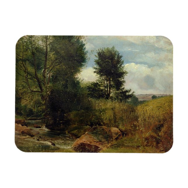 Imán Vista sobre el río Sid, cerca de Sidmouth, c.1852  (Horizontal)