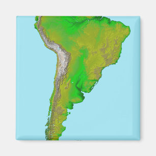 Imán Vista topográfica de Suramérica