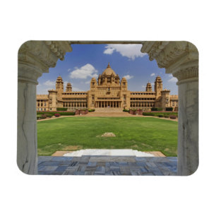 Imán Vista trasera del hotel Umaid Bhawan Palace, Jodjp
