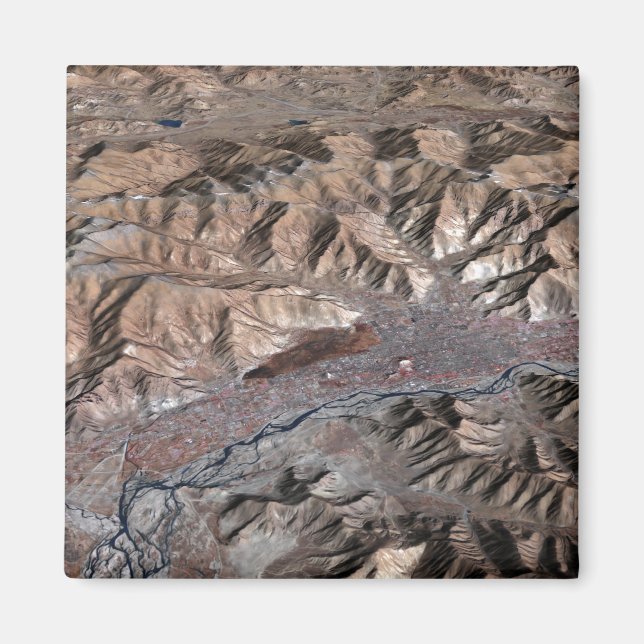 Imán Vista tridimensional del paisaje (Frente)