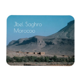 Imán Vista y montaña Ighzoun, Marruecos