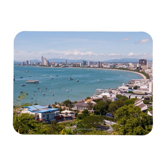 Imán Vistas a la bahía de Pattaya. (Horizontal)