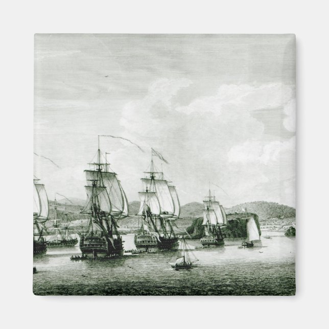 Imán Vistas a la isla de Santa Lucía (Frente)