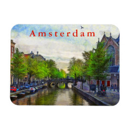 Imán Vistas al canal cercano a Oudekerk