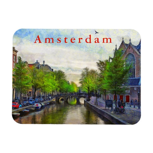 Imán Vistas al canal cercano a Oudekerk (Horizontal)