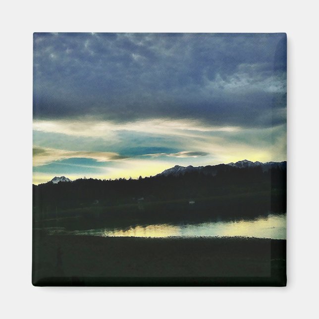 Imán vistas de Cascades (Frente)