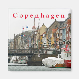 Imán Vistas de Copenhague. Nyhavn. P. 2.