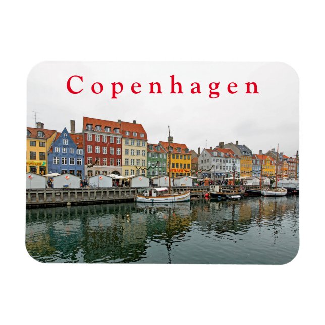 Imán Vistas de Copenhague. Nyhavn. P. 3. (Horizontal)