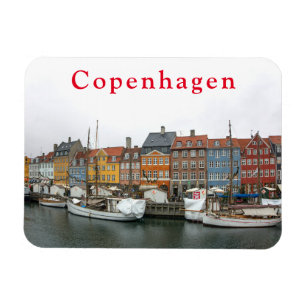 Imán Vistas de Copenhague. Nyhavn. P. 4.