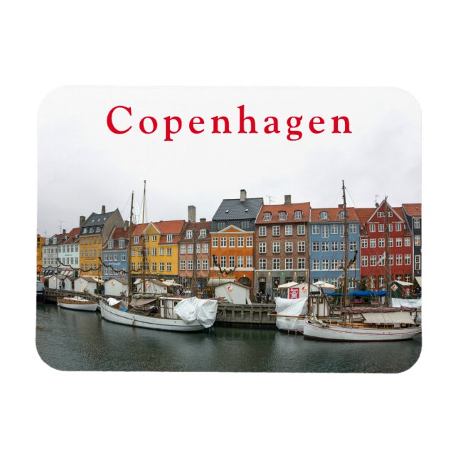 Imán Vistas de Copenhague. Nyhavn. P. 4. (Horizontal)