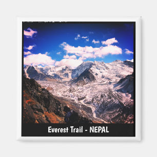 Imán Vistas de la ruta del Everest, Sagarmatha, Trek -