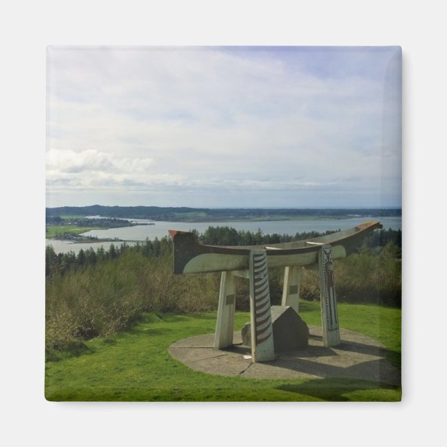 Imán Vistas desde la columna de Astoria, Oregón (Frente)