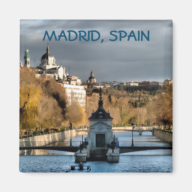 Imán Vistas junto al río Manzanares en invierno, Madrid (Frente)