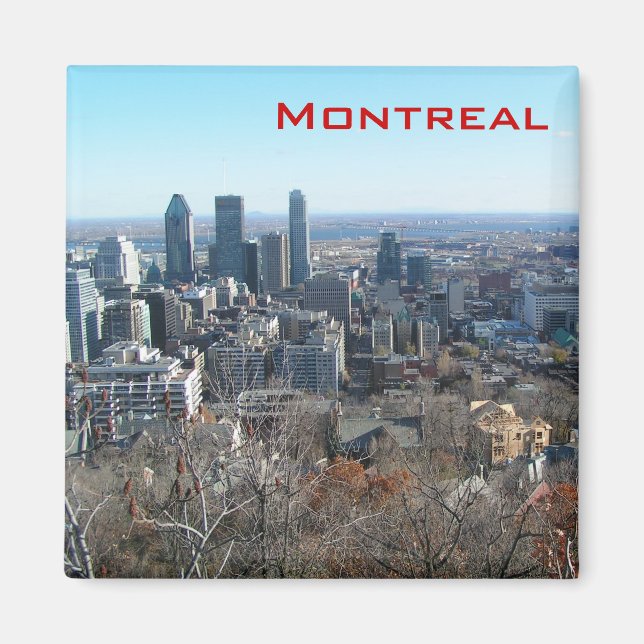 Imán Vistas panorámicas de Montreal (Frente)