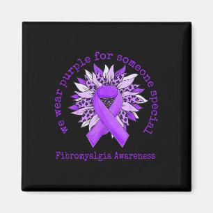 Imán Viste Fibromialgia Púrpura Conciencia Leopa Giraso