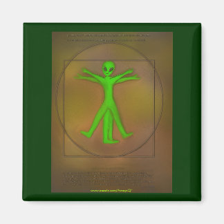 Imán Vitruvian Space Alien v2