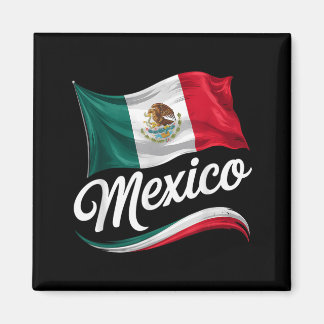 Imán Viva el Día de la Independencia de México Bandera 