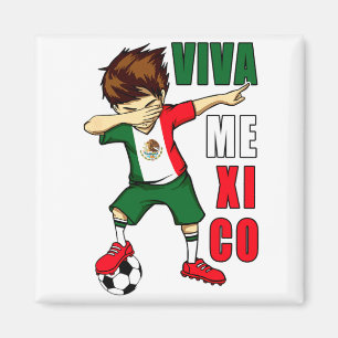 Imán Viva México Niño Fútbol Mexicano Día de la Indepen