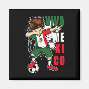 Imán Viva México Niño Fútbol Mexicano Día de la Indepen