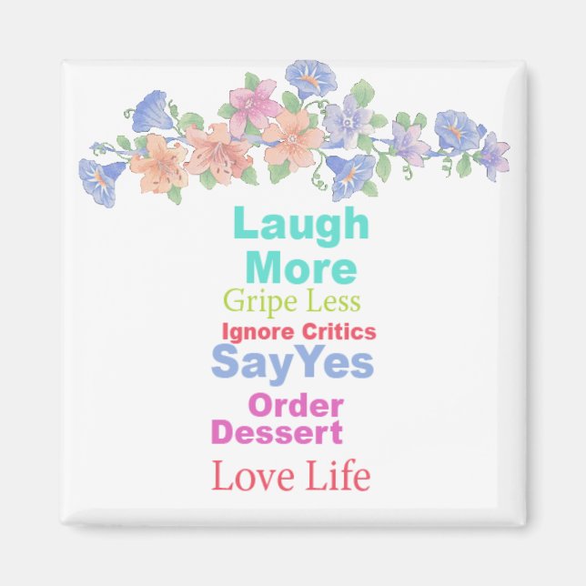 Imán Vive la vida... (Frente)