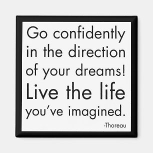 Imán "Vive la vida que has imaginado"