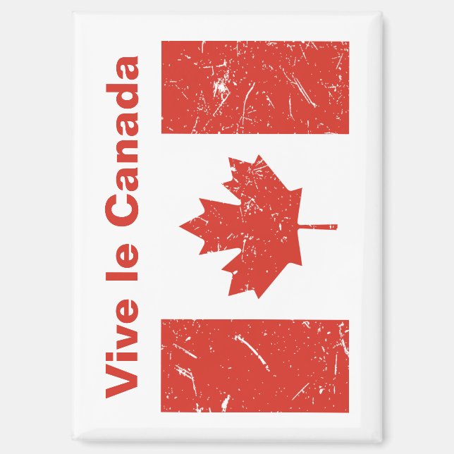 Imán Vive le Canada (Anverso)