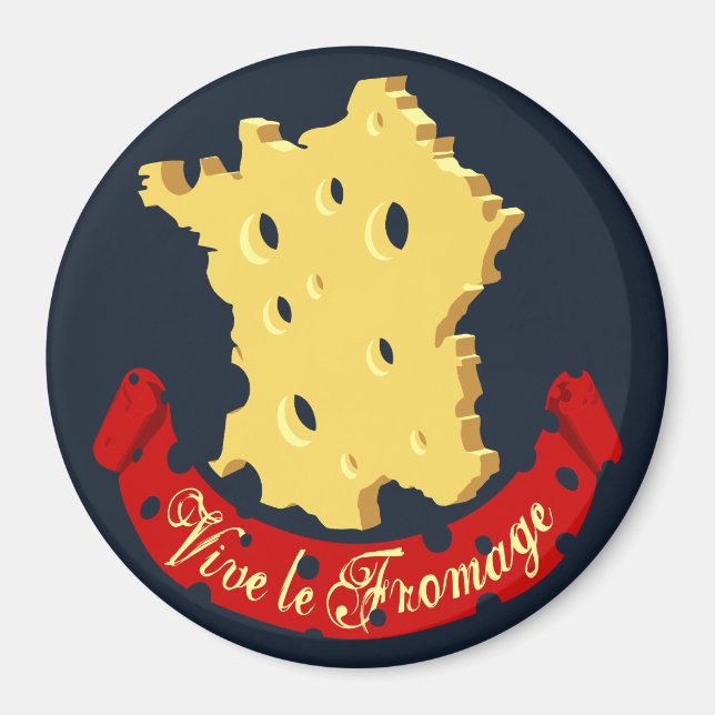 Imán Vive le Fromage (Frente)