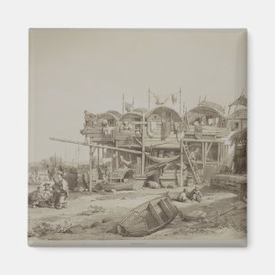 Imán Vivienda para los pobres en el puerto interior de 