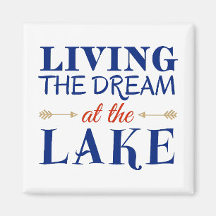 Imán Viviendo el sueño en el lago