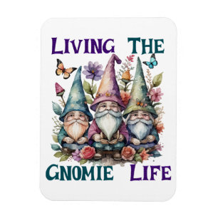 Imán Viviendo la vida de gnomo