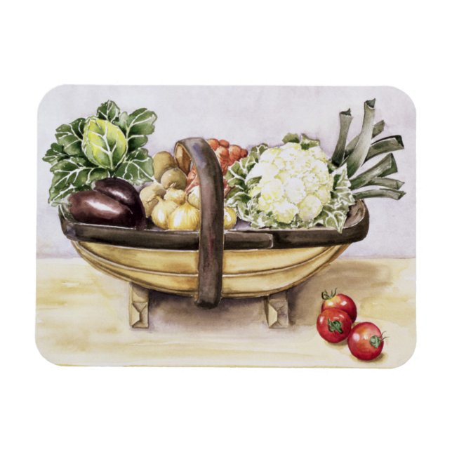 Imán Vivir con una trucha de verduras 1996 (Horizontal)