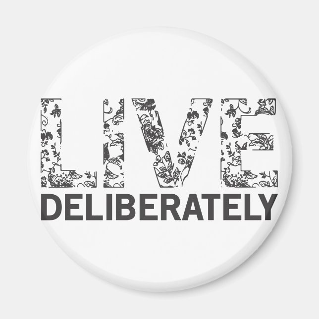 Imán Vivir Deliberadamente (Frente)