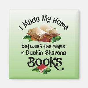 Imán Vivo entre las páginas de los libros de Dustin Ste
