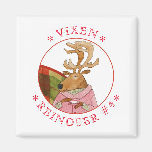 Imán VIXEN REINDEER Square Magnet