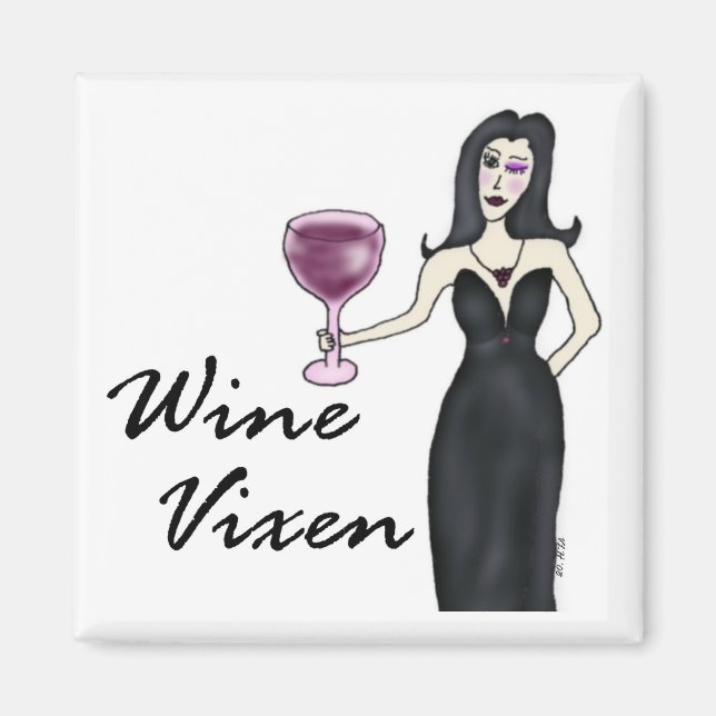 Imán Vixen (sin decir) de vino (Frente)