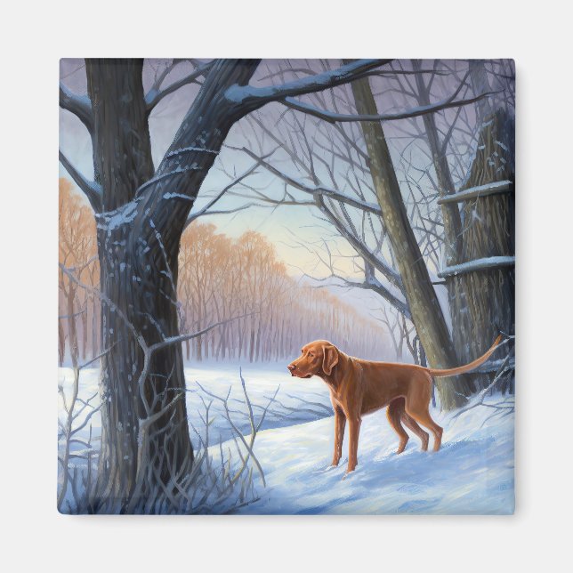 Imán Vizla Let It Snow Navidades (Frente)