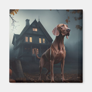 Imán Vizsla Halloween Scary