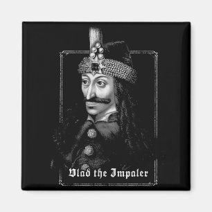 Imán Vlad El Empalador Arte Medieval Gótico Vintage