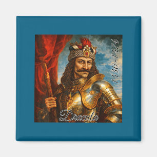 Imán Vlad El Empalador Retrato Medieval Arte Drácula