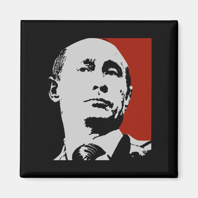 Imán Vladimir Putin Rojo (Frente)