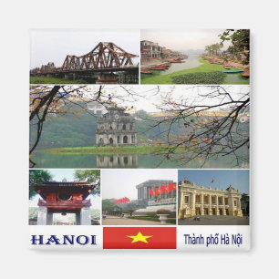 Imán VN - Vietnam - Hanoi - Mosaico - Collage