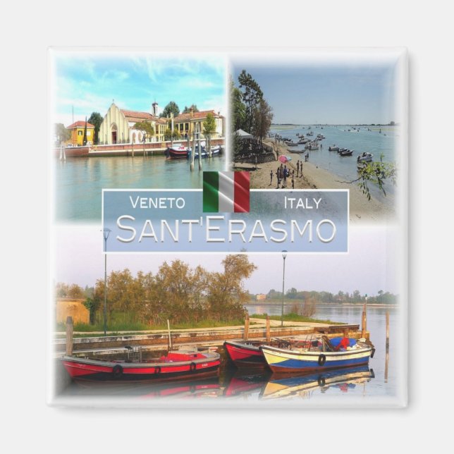 Imán VNT016 SANT'ERASMO, Mosaic, Veneto, Italia, Fridge (Frente)