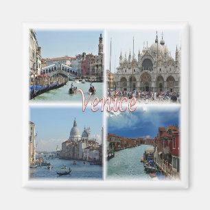 Imán VNT023 VENECIA, Mosaico, Véneto, Italia, Fridge