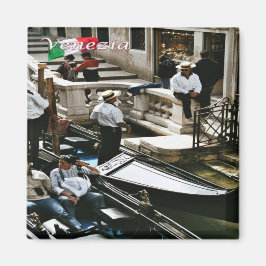 Imán VNT061 VENECIA, góndolas, Véneto, Italia, nevera