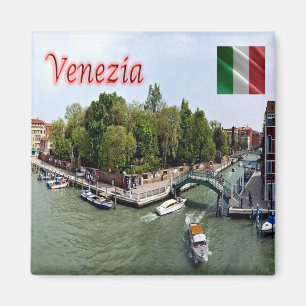 Imán VNT066 VENECIA, Rio Novo, Papadopoli Garden, Fridg